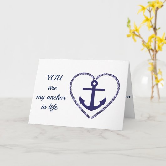 JE BENT **MIJN ANKER** VERJAARDAGSKAART VOL LIEFDE KAART (Gele Bloem)