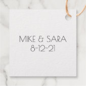 Je bent mijn Bagel Foodie Wedding Favor. Bedankjes Labels (Achterkant)