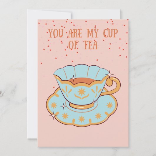 Je bent mijn beker van de thea Funny Valentijnsdag Feestdagenkaart (Voorkant)