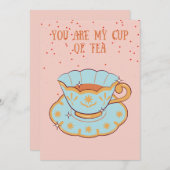 Je bent mijn beker van de thea Funny Valentijnsdag Feestdagenkaart (Voorkant / Achterkant)