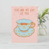 Je bent mijn beker van de thea Funny Valentijnsdag Feestdagenkaart (Staand voorkant)
