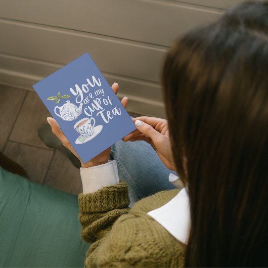 Je bent mijn beker van het thea-Wenskaart. Kaart