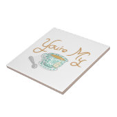 Je bent mijn beker van thee tegeltje (Zijkant)