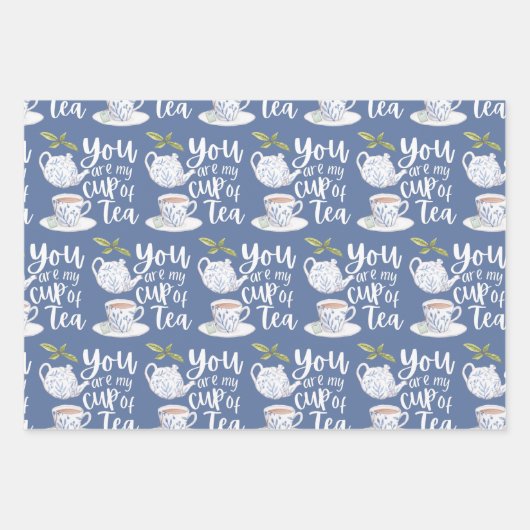 Je bent mijn beker van theepapierbladen inpakpapier vel (Voorkant 3)
