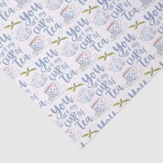 Je bent mijn beker van theeweefselpapier tissuepapier (Detail)
