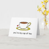 Je bent mijn bekertje van Tea Kaart (Gele Bloem)