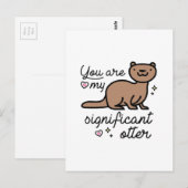 Je bent mijn belangrijke otter briefkaart (Voorkant / Achterkant)