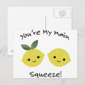 Je bent mijn belangrijkste citroenen briefkaart (Voorkant / Achterkant)