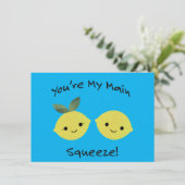 Je bent mijn belangrijkste citroenen kaart (Staand voorkant)