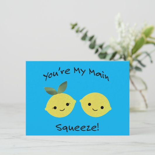 Je bent mijn belangrijkste citroenen kaart (Staand voorkant)