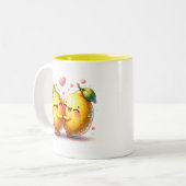 Je bent mijn belangrijkste knijp grappige citroenl tweekleurige koffiemok (Voorkant links)