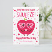 Je bent mijn belangrijkste knijp Valentijn Classro Kaart (Staand voorkant)