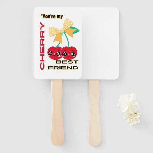 JE BENT MIJN BESTE KERSENVRIEND HANDWAAIER (Voorkant en achterkant)