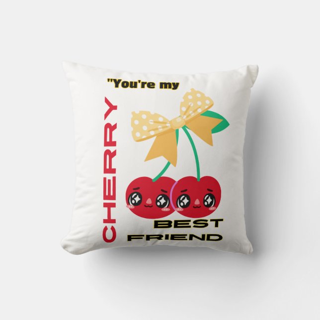 JE BENT MIJN BESTE KERSENVRIEND KUSSEN (Voorkant)