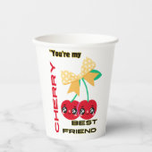 JE BENT MIJN BESTE KERSENVRIEND PAPIEREN BEKERS (Voorkant)