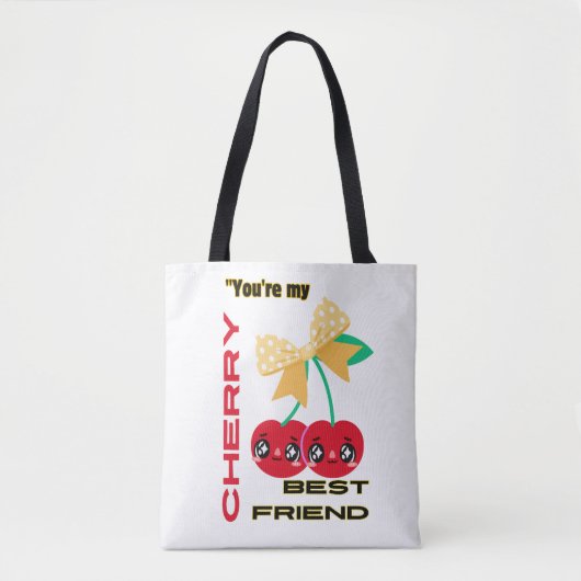 JE BENT MIJN BESTE KERSENVRIEND TOTE BAG (Voorkant)