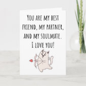 Je bent mijn beste vriend Valentijnsdag gevouwen K Kaart (Voorkant)