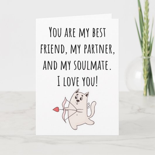 Je bent mijn beste vriend Valentijnsdag gevouwen K Kaart (Voorkant)