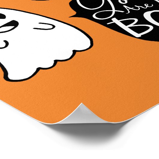 Je bent mijn BOO Halloween Ghosts Poster (Hoek)