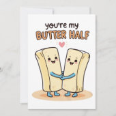 Je bent mijn boter half aangepaste kaart (Voorkant)