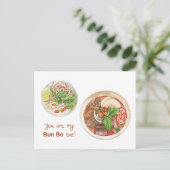 Je bent mijn Bun Bo Bae kaart (Staand voorkant)