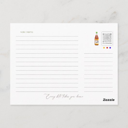 Je bent mijn Bun Bo Bae kaart (Achterkant)