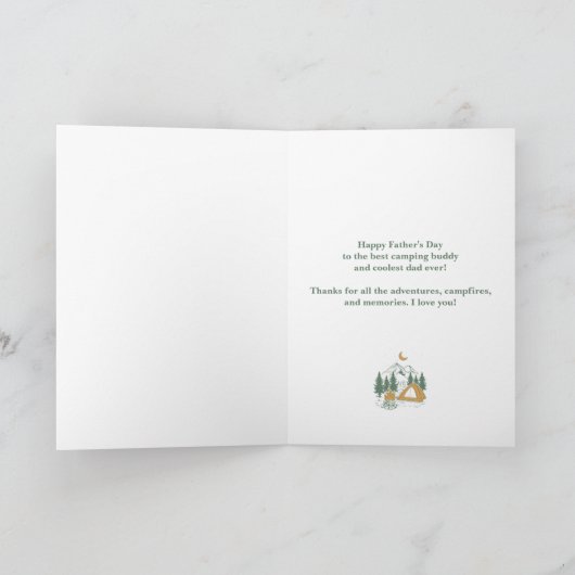 Je bent mijn camping pa Funny Vaderdag Kaart (Binnen)