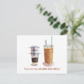 Je bent mijn caphe sua papa kaart (Staand voorkant)