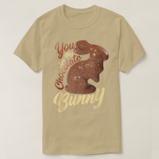 Je bent mijn chocolade Bunny Funny Chocolate Rabbi T-shirt (Design voorkant)