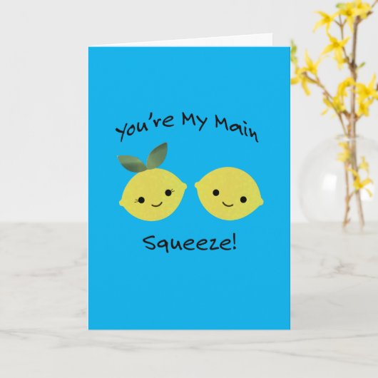 Je bent mijn citroentje kaart (Gele Bloem)