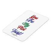 Je bent mijn complot Twist Funny Book Slogan Magneet (Linkerzijde)