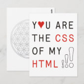 Je bent mijn CSS Briefkaart (Voorkant / Achterkant)
