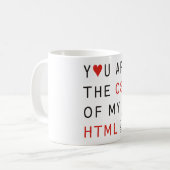 Je bent mijn CSS Koffiemok (Voorkant links)
