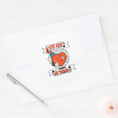 Je bent mijn doelhart ronde sticker (Envelop)