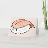 Je bent mijn ebi-ding sushi pun bedankkaart (Voorkant)
