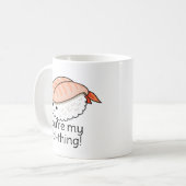 Je bent mijn ebi-ding sushi pun koffiemok (Voorkant links)