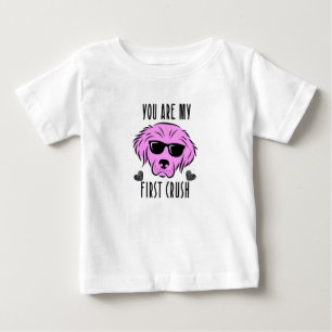 Je bent mijn eerste crush" Baby T-shirt