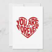 Je bent mijn eeuwige rode hart en foto, gepersonal (Voorkant)