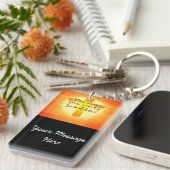 Je bent mijn enige zonneschijn met Cross Sleutelhanger (Voorkant Rechts)