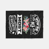 Je bent mijn favoriet fleece deken (Voorkant (Horizontaal))