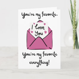 Je bent mijn favoriete alles gevouwen kaart