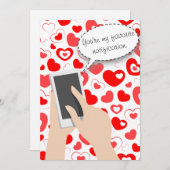 Je bent mijn favoriete berichtgevingstelefoon Vale Feestdagenkaart (Voorkant / Achterkant)