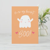 "Je bent mijn favoriete Boo!" Cute Halloween Ghost Kaart (Staand voorkant)