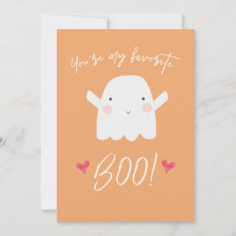 "Je bent mijn favoriete Boo!" Cute Halloween Ghost Kaart