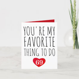 Je bent mijn favoriete ding om grappige dag te doe bedankkaart