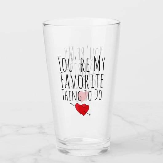 Je bent mijn favoriete ding om grappige dag te doe glas (Voorkant)