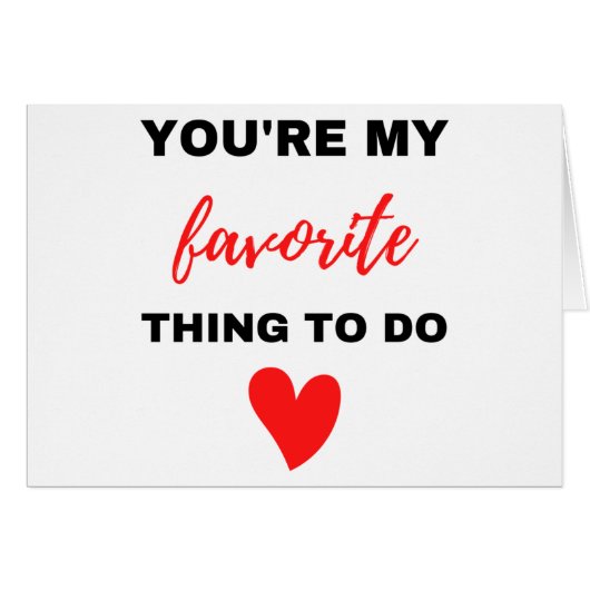 Je bent mijn favoriete ding om zwart te maken (Voorkant Horizontaal)