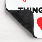 Je bent mijn favoriete ding om zwart te maken muismat (Hoek)