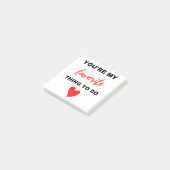 Je bent mijn favoriete ding om zwart te maken post-it® notes (Schuin)