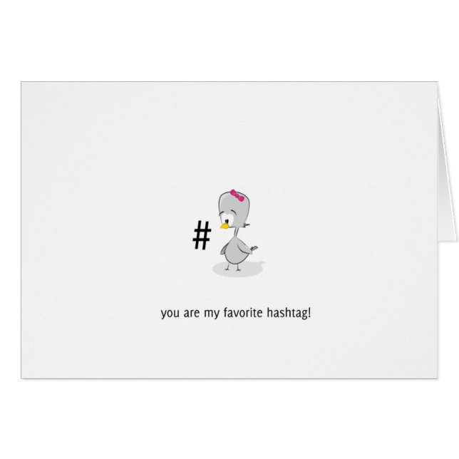 Je bent mijn favoriete hashtag! (Voorkant Horizontaal)